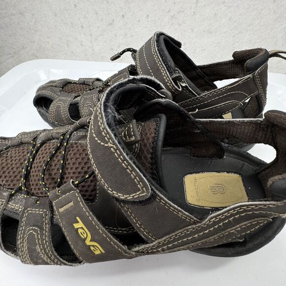 Teva‎ Forebay Dozer Water Hiking Outdoor Sandal Shoes Men’s Size 9 Shocpad Brown - Picture 5 of 9